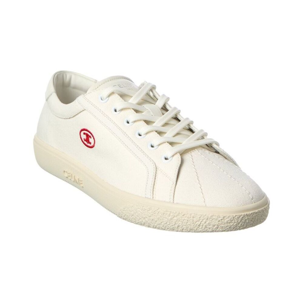 Celine Lou Canvas Sneaker, White